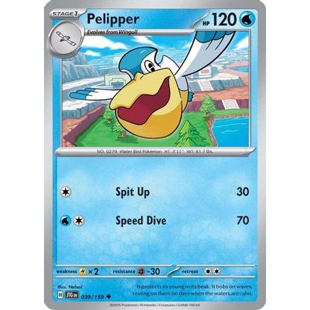 Pelipper 39 - SV09 Journey Together Reverse Holofoil