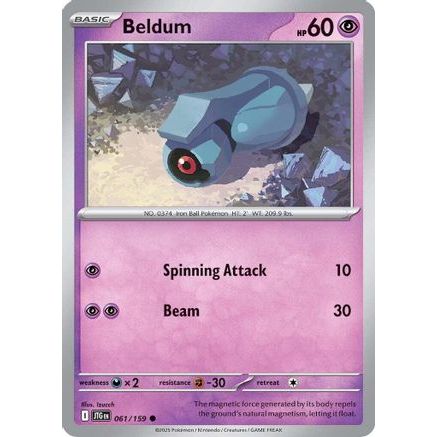 Beldum 61 - SV09 Journey Together Reverse Holofoil