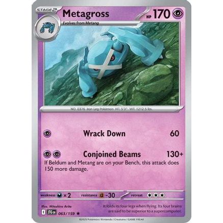 Metagross 63 - SV09 Journey Together Holofoil