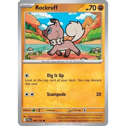 Rockruff 84 - SV09 Journey Together Reverse Holofoil
