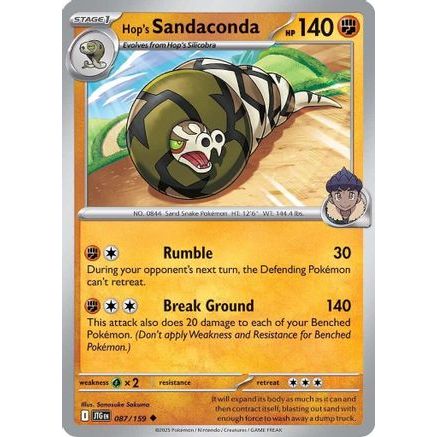 Hop's Sandaconda 87 - SV09 Journey Together Reverse Holofoil