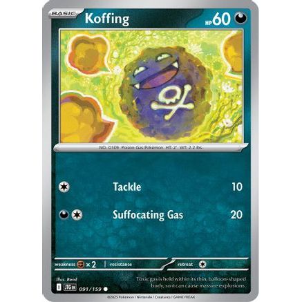 Koffing 91 - SV09 Journey Together Reverse Holofoil