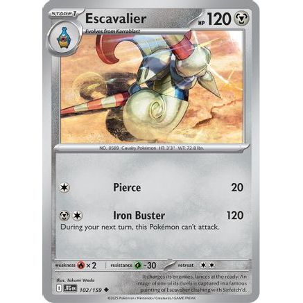 Escavalier 102 - SV09 Journey Together Reverse Holofoil