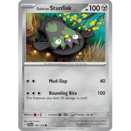 Galarian Stunfisk 106 - SV09 Journey Together Reverse Holofoil