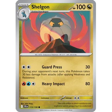 Shelgon 113 - SV09 Journey Together Reverse Holofoil