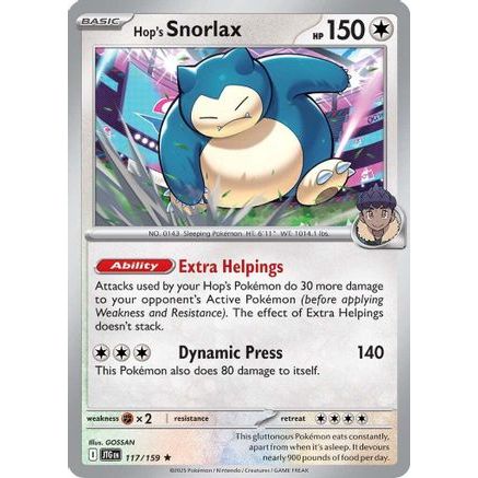 Hop's Snorlax 117 - SV09 Journey Together Holofoil