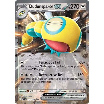 Dudunsparce ex - 121/159 121 - SV09 Journey Together Holofoil