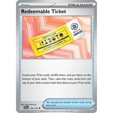 Redeemable Ticket 156 - SV09 Journey Together Reverse Holofoil