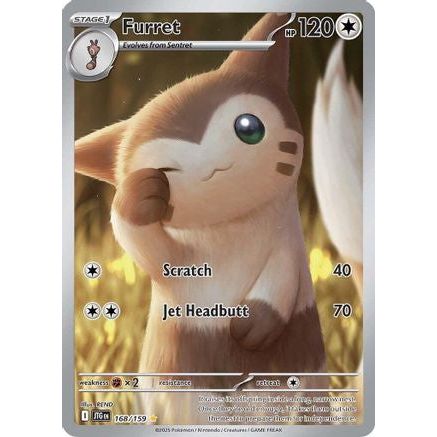 Furret - 168/159 168 - SV09 Journey Together Holofoil