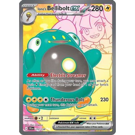 Iono's Bellibolt ex - 172/159 172 - SV09 Journey Together Holofoil