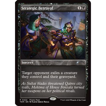 Strategic Betrayal (PPTDM-422) - Promo Pack: Tarkir: Dragonstorm Foil