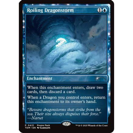 Roiling Dragonstorm (PPTDM-421) - Promo Pack: Tarkir: Dragonstorm Foil