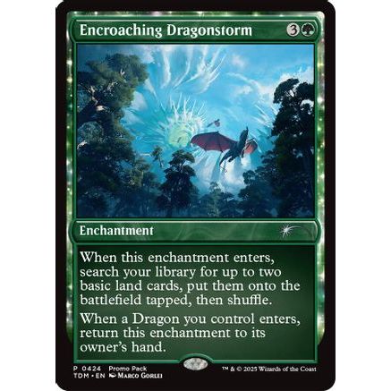 Encroaching Dragonstorm (PPTDM-424) - Promo Pack: Tarkir: Dragonstorm Foil