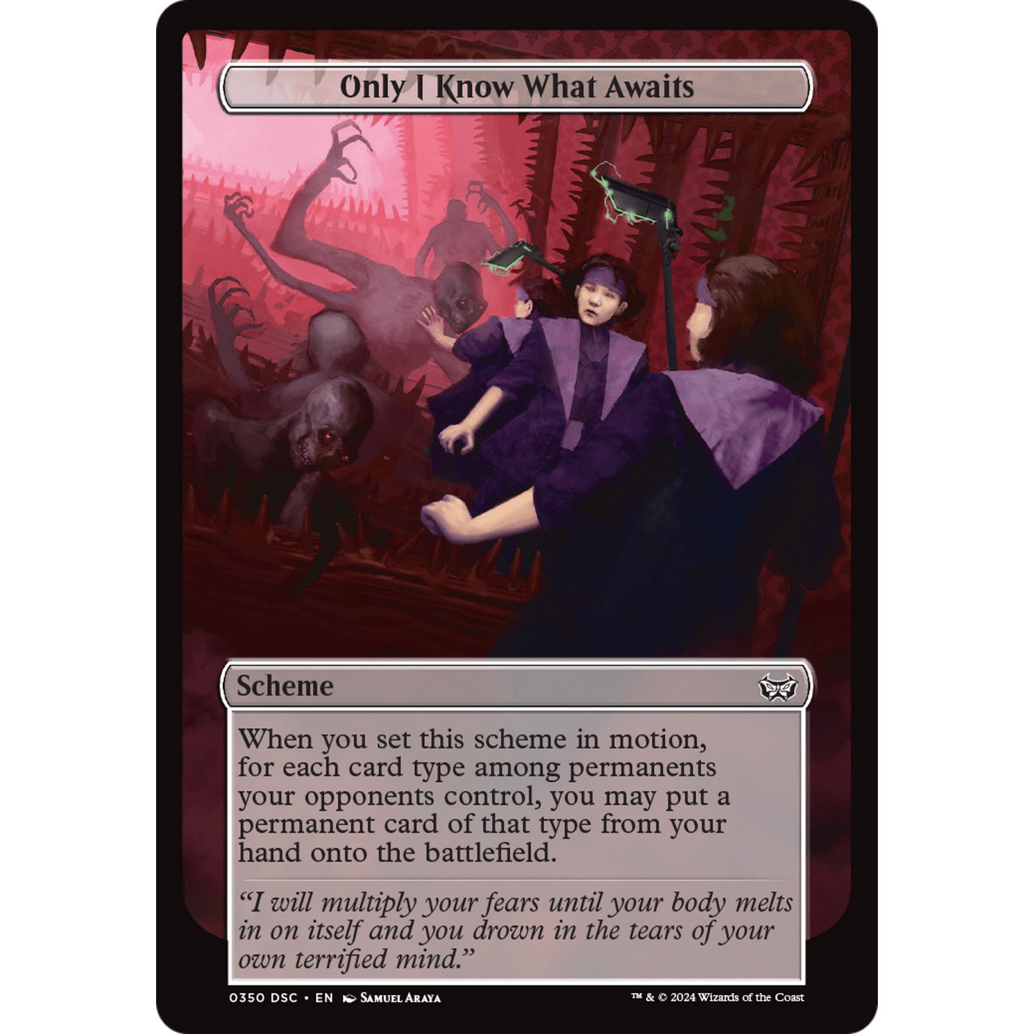 Only I Know What Awaits (A:DSC-350) - Duskmourn: House of Horror Commander