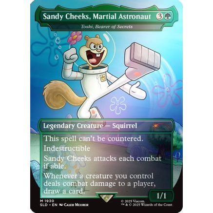 Sandy Cheeks, Martial Astronaut - Toski, Bearer of Secrets (Rainbow Foil) (SLD-1930) - Secret Lair Drop Series Foil