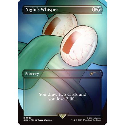 Night's Whisper (Rainbow Foil) (SLD-1937) - Secret Lair Drop Series Foil