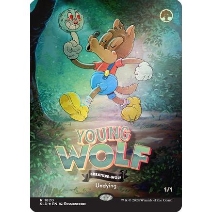 Young Wolf (Rainbow Foil) (SLD-1820) - Secret Lair Drop Series Foil