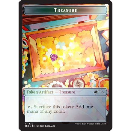 Treasure Token (1432) (Rainbow Foil) (SLD-1432) - Secret Lair Drop Series Foil