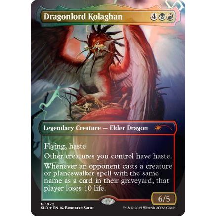 Dragonlord Kolaghan (1972) (Rainbow Foil) (SLD-1972) - Secret Lair Drop Series Foil