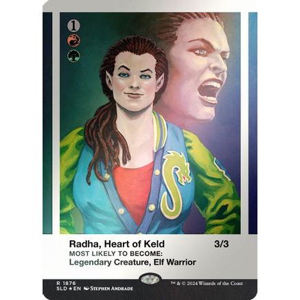 Radha, Heart of Keld (Rainbow Foil) (SLD-1876) - Secret Lair Drop Series Foil