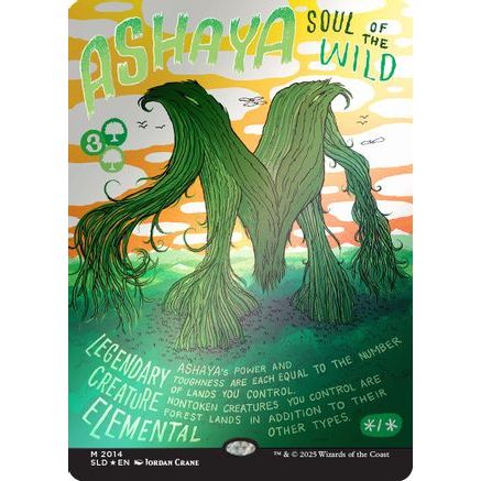 Ashaya, Soul of the Wild (Rainbow Foil) (SLD-2014) - Secret Lair Drop Series Foil