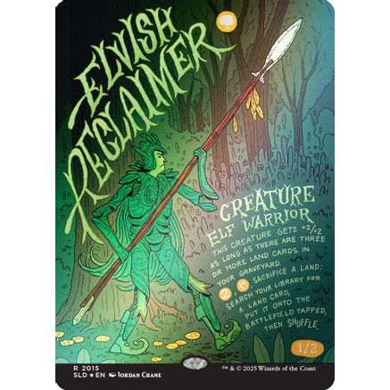 Elvish Reclaimer (Rainbow Foil) (SLD-2015) - Secret Lair Drop Series Foil