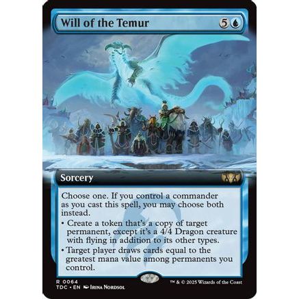 Will of the Temur (Extended Art) (TDC-064) - Commander: Tarkir: Dragonstorm