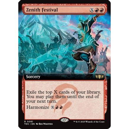 Zenith Festival (Extended Art) (TDC-081) - Commander: Tarkir: Dragonstorm