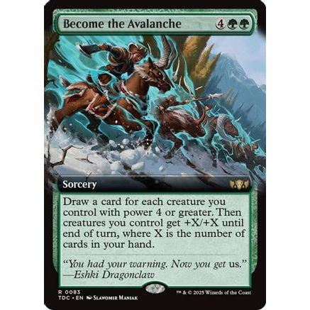 Become the Avalanche (Extended Art) (TDC-083) - Commander: Tarkir: Dragonstorm