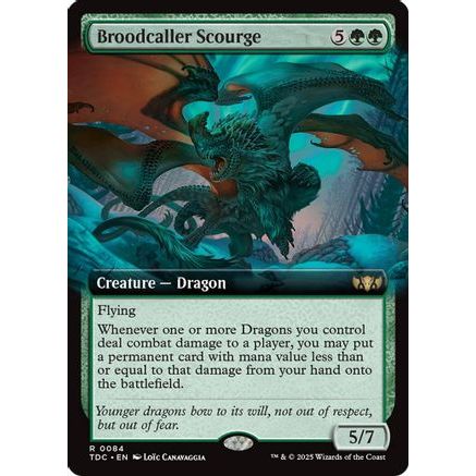 Broodcaller Scourge (Extended Art) (TDC-084) - Commander: Tarkir: Dragonstorm