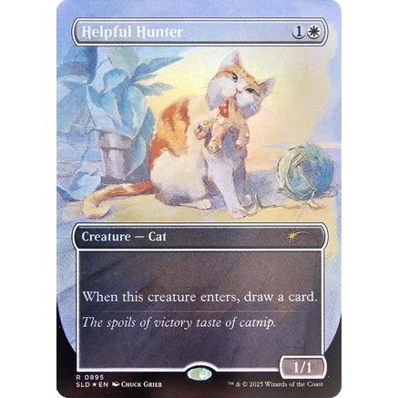 Helpful Hunter (0895) (Rainbow Foil) (SLD-895) - Secret Lair Drop Series Foil