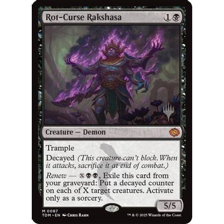 Rot-Curse Rakshasa (PPTDM-087) - Promo Pack: Tarkir: Dragonstorm