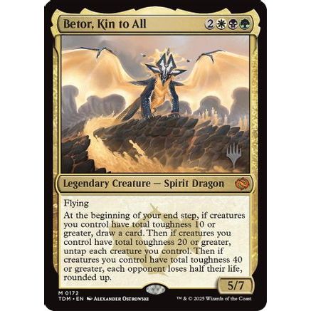 Betor, Kin to All (PPTDM-172) - Promo Pack: Tarkir: Dragonstorm Foil