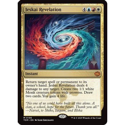 Jeskai Revelation (PPTDM-196) - Promo Pack: Tarkir: Dragonstorm Foil
