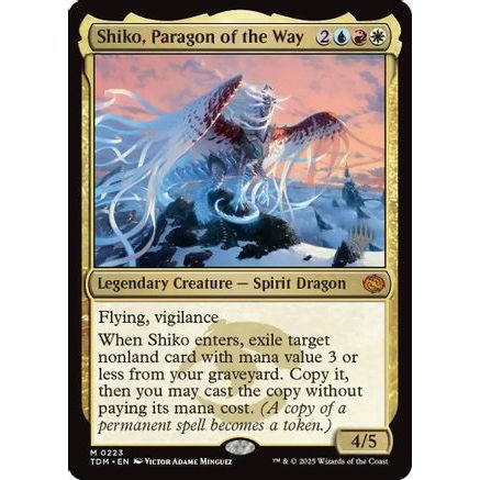 Shiko, Paragon of the Way (PPTDM-223) - Promo Pack: Tarkir: Dragonstorm Foil