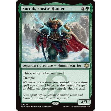 Surrak, Elusive Hunter (PPTDM-161) - Promo Pack: Tarkir: Dragonstorm Foil