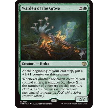 Warden of the Grove (PPTDM-166) - Promo Pack: Tarkir: Dragonstorm Foil