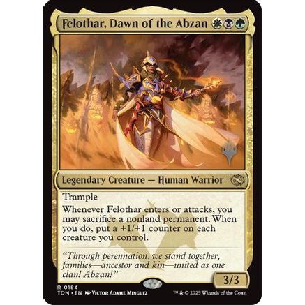 Felothar, Dawn of the Abzan (PPTDM-184) - Promo Pack: Tarkir: Dragonstorm Foil