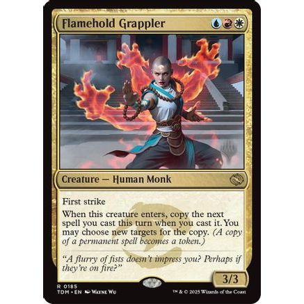 Flamehold Grappler (PPTDM-185) - Promo Pack: Tarkir: Dragonstorm Foil