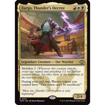 Zurgo, Thunder's Decree (PPTDM-237) - Promo Pack: Tarkir: Dragonstorm Foil