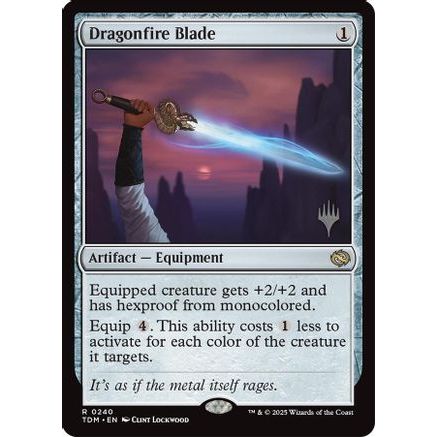 Dragonfire Blade (PPTDM-240) - Promo Pack: Tarkir: Dragonstorm Foil