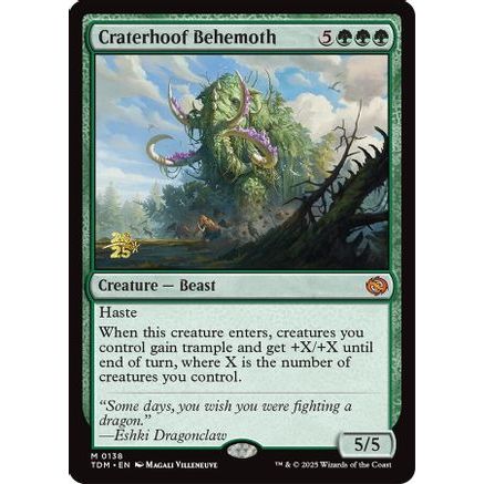 Craterhoof Behemoth (PRE-138) - Prerelease Cards Foil
