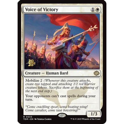 Voice of Victory (PRE-033) - Prerelease Cards Foil