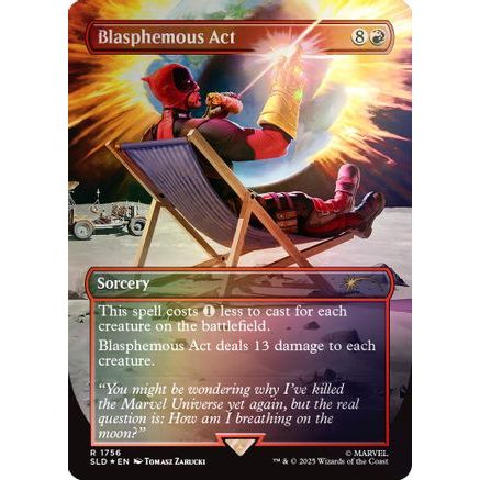 Blasphemous Act (1756) (Rainbow Foil) (SLD-1756) - Secret Lair Drop Series Foil