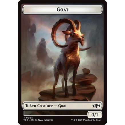 Goat // Timeless Witness Double-Sided Token (TDC-4 // 11) - Commander: Tarkir: Dragonstorm