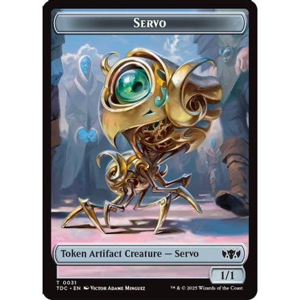 Servo // Warrior Double-Sided Token (TDC-31 // 13) - Commander: Tarkir: Dragonstorm