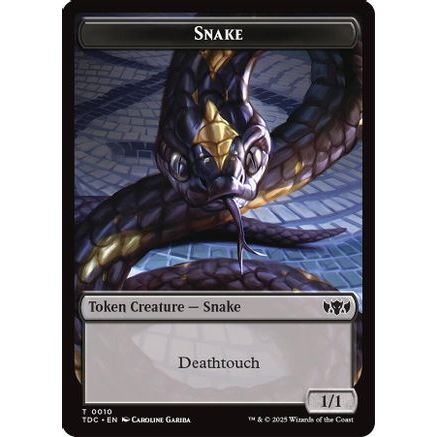 Snake // Myr Double-Sided Token (TDC-10 // 30) - Commander: Tarkir: Dragonstorm
