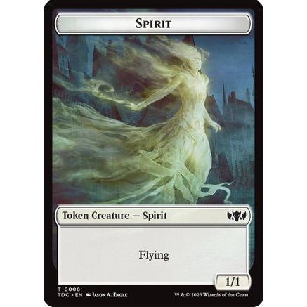 Spirit // Treasure Double-Sided Token (TDC-6 // 16) - Commander: Tarkir: Dragonstorm