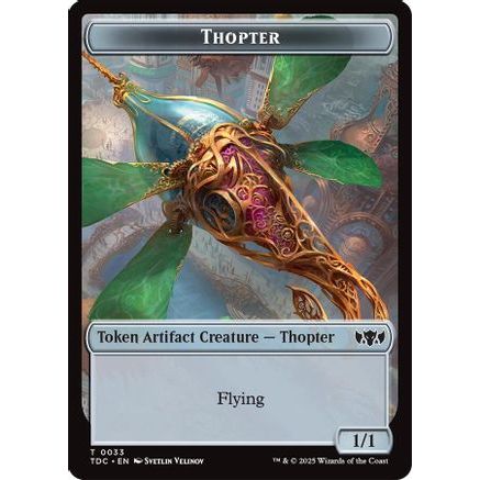 Thopter // Bird Double-Sided Token (TDC-33 // 2) - Commander: Tarkir: Dragonstorm