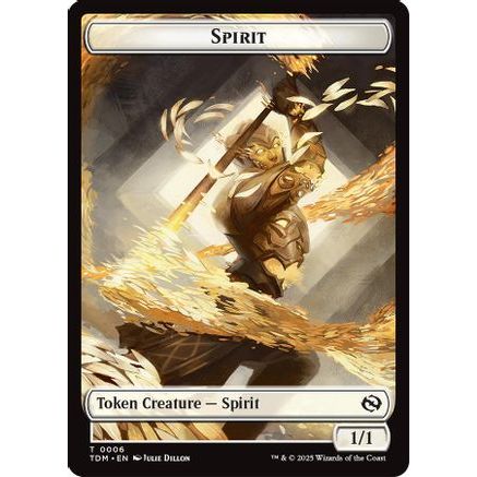Spirit (0006) // Spirit (0007) Double-Sided Token (TDM-6 // 7) - Tarkir: Dragonstorm